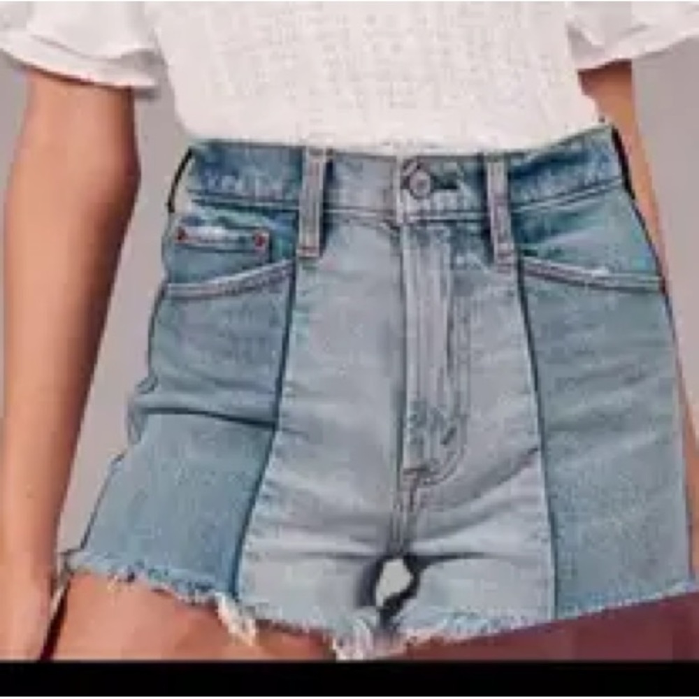 Abercrombie High Rise Mom Shorts